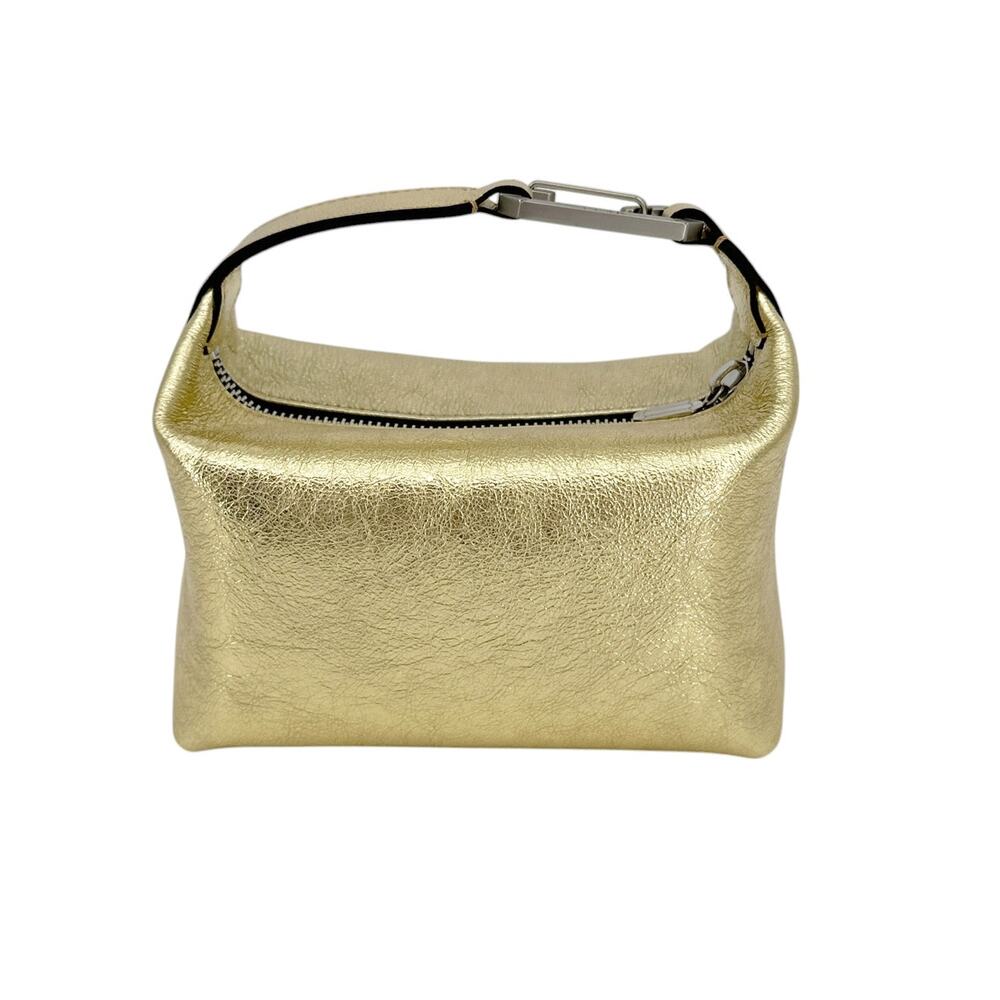 EERA Metallic Moon Bag in Laminated Gold